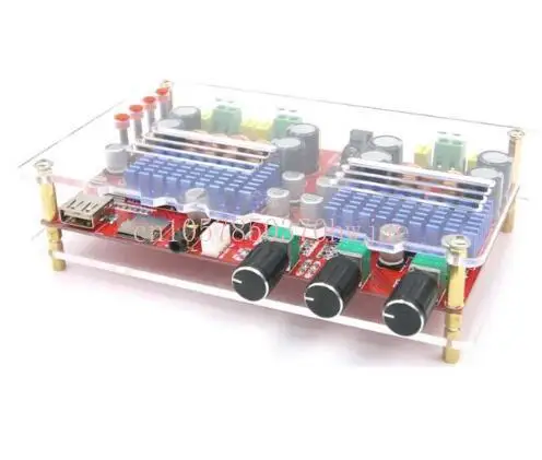 XH-M560 High Power Tpa3116d2 Bluetooth 2.1 Digital Amplifier Board U Disk TF Card Decoding DC12-24V