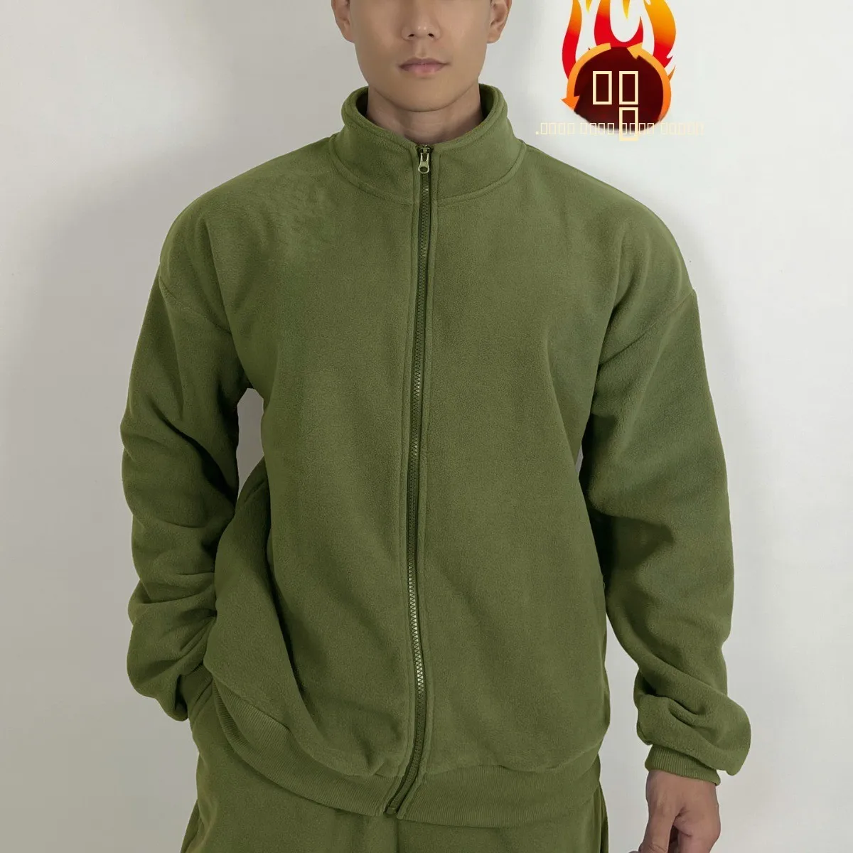 

Мужская толстовка свободного кроя на молнии с флисовой подкладкой, повседневная уличная одежда, осенне-зимняя, с графическим принтом, удобная толстовка-свитшот