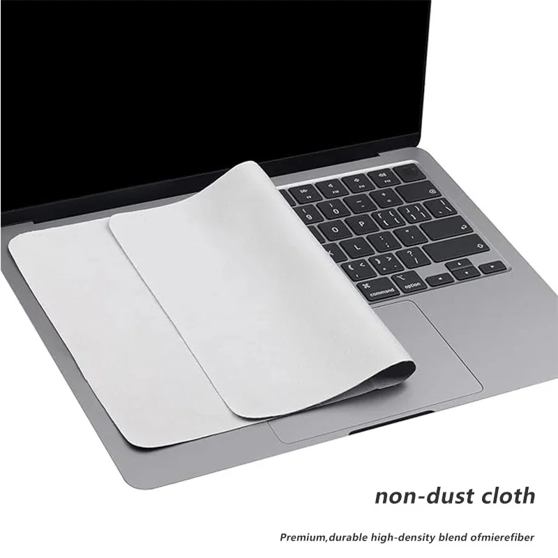 Ultra-Soft Microfiber Cleaning Cloths Notebook Screen Keyboard Protector For MacBook Pro 13-14/15-16 Inch