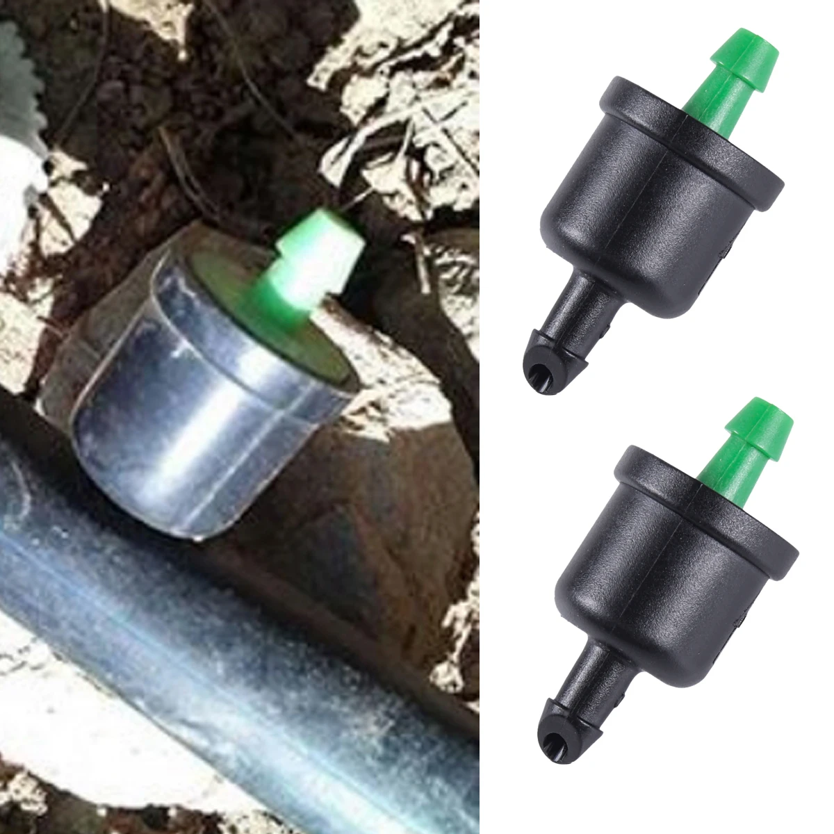 50 قطعة بواعث تعويض الضغط 20L 30L 40L 4/7 مللي متر خرطوم بواعث صغيرة مضمنة التنظيف الذاتي بالتنقيط الري منظمات المياه #3