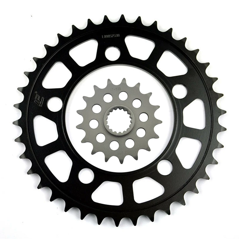 

LOPOR CNC 17T/38T Front Rear Motorcycle Sprocket for 1190 RC8 10-11 R 11-15 Track 11-13 Duck 990 Superduck 05-12