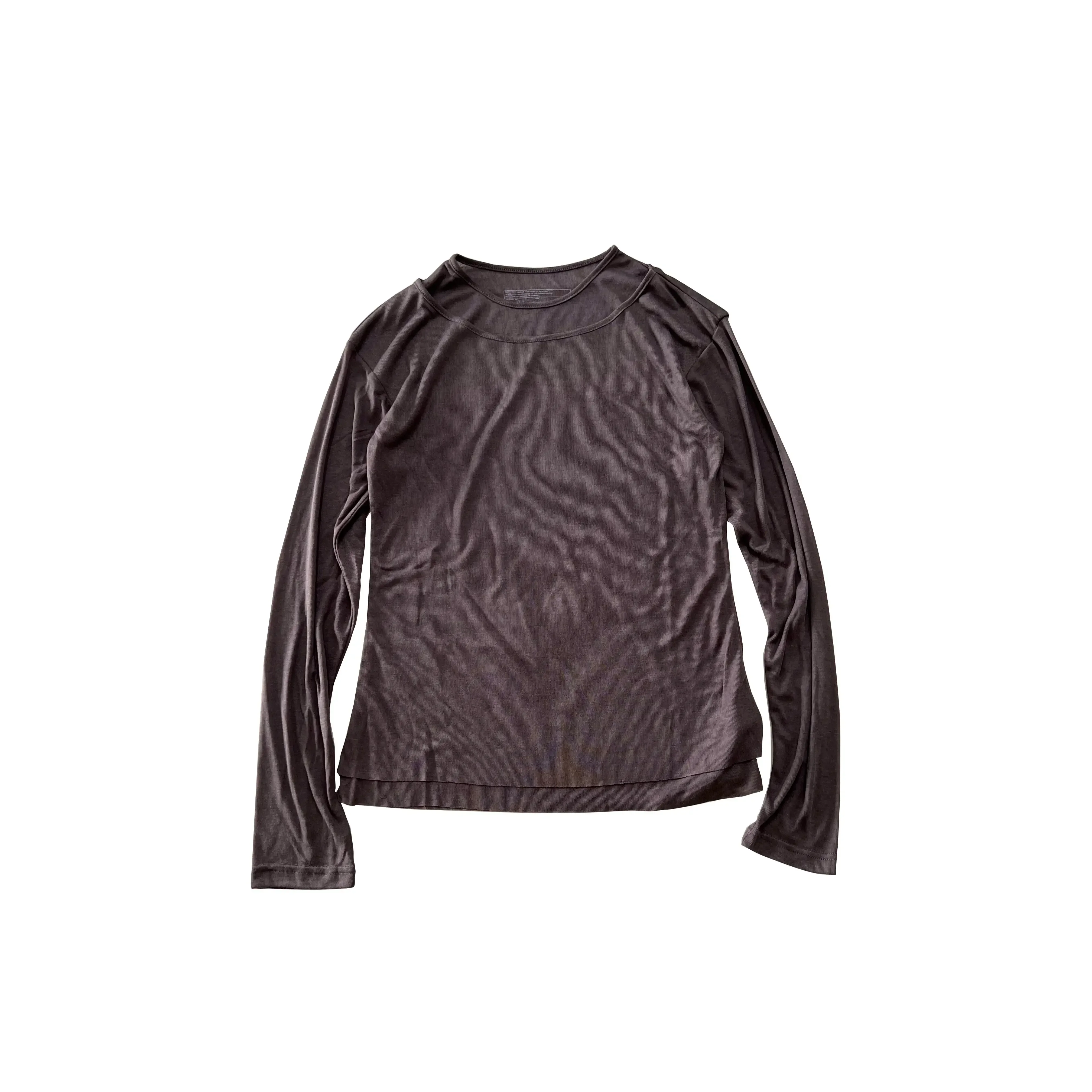 

Nofaith high elastic pendant double-layer blended long-sleeved tee
