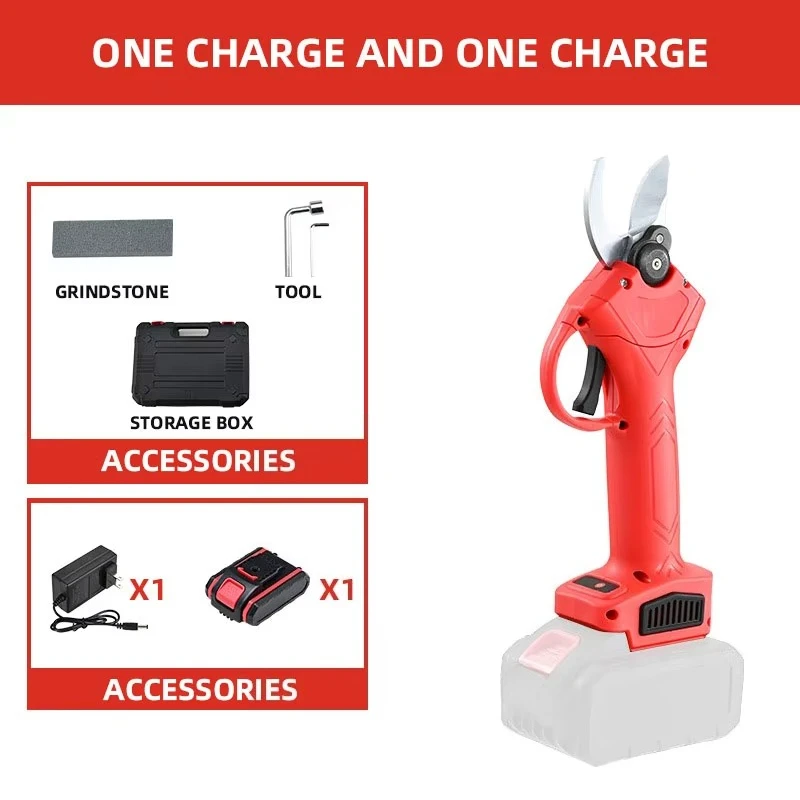 مقص كهربائي للبستانية مقص فرع كهربائي قابل لإعادة الشحن، مقصات تشذيب بطارية الليثيوم أدوات يدوية للبستانية