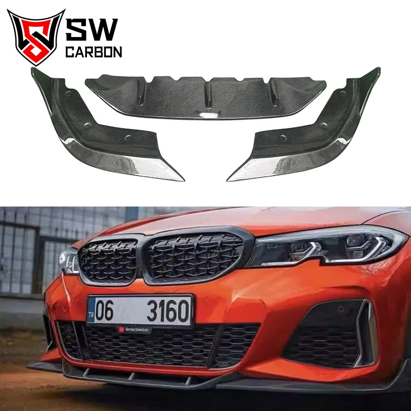 

Carbon Fiber G20 Front Lip for BMW 3 Series G20 330i M340i 2019-2022 Carbon Front Bumper Lip Splitter Lower Spoiler Body kit