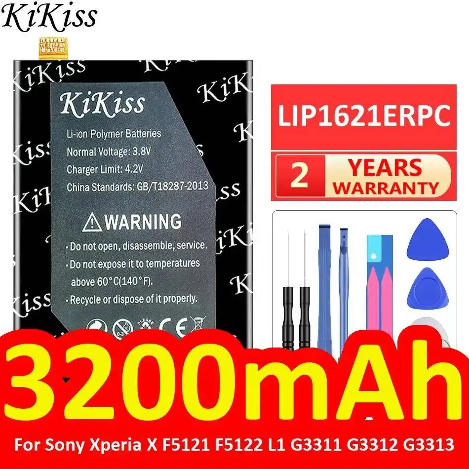 Аккумулятор для мобильного телефона Sony Xperia X F5121 F5122 L1 G3311 G3312 G3313, премиум-класса, 3200 мАч, LIP1621ERPC