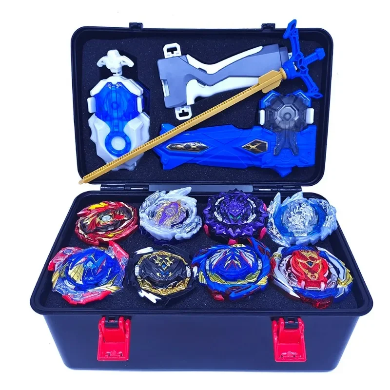 Beyblades Burst Blayblade Burst gyro toy set with transmitter handle storage box battle starter metal rotary gyro starter Bley