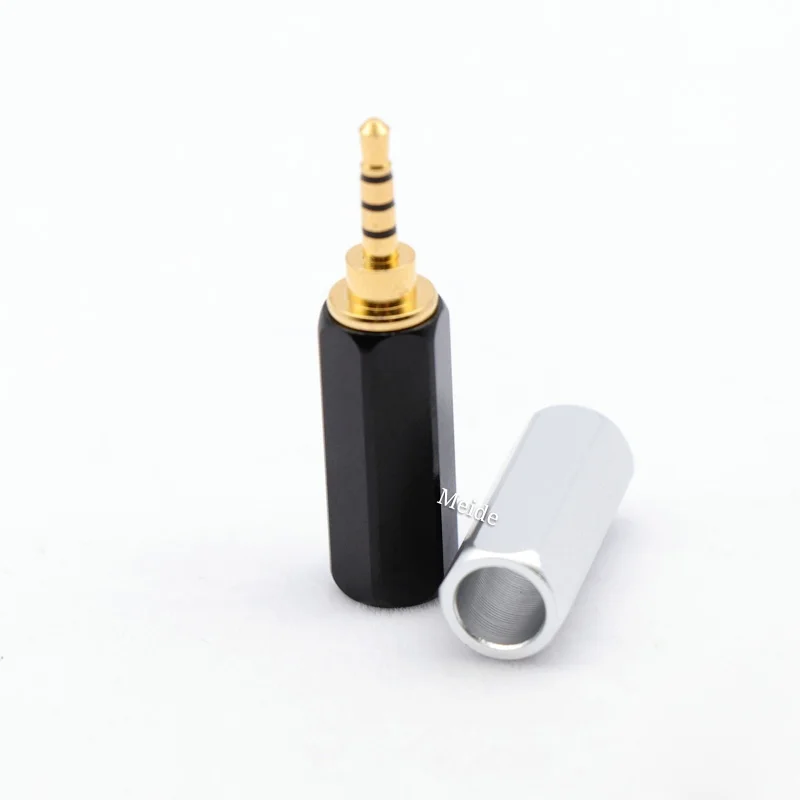 HIFI Gold Überzogene 2,5mm 3,5mm 4,4mm 3 4 5 Pole Stereo Ausgewogene Kopfhörer Kopfhörer Stecker 2,5 3,5 4,4 für DIY