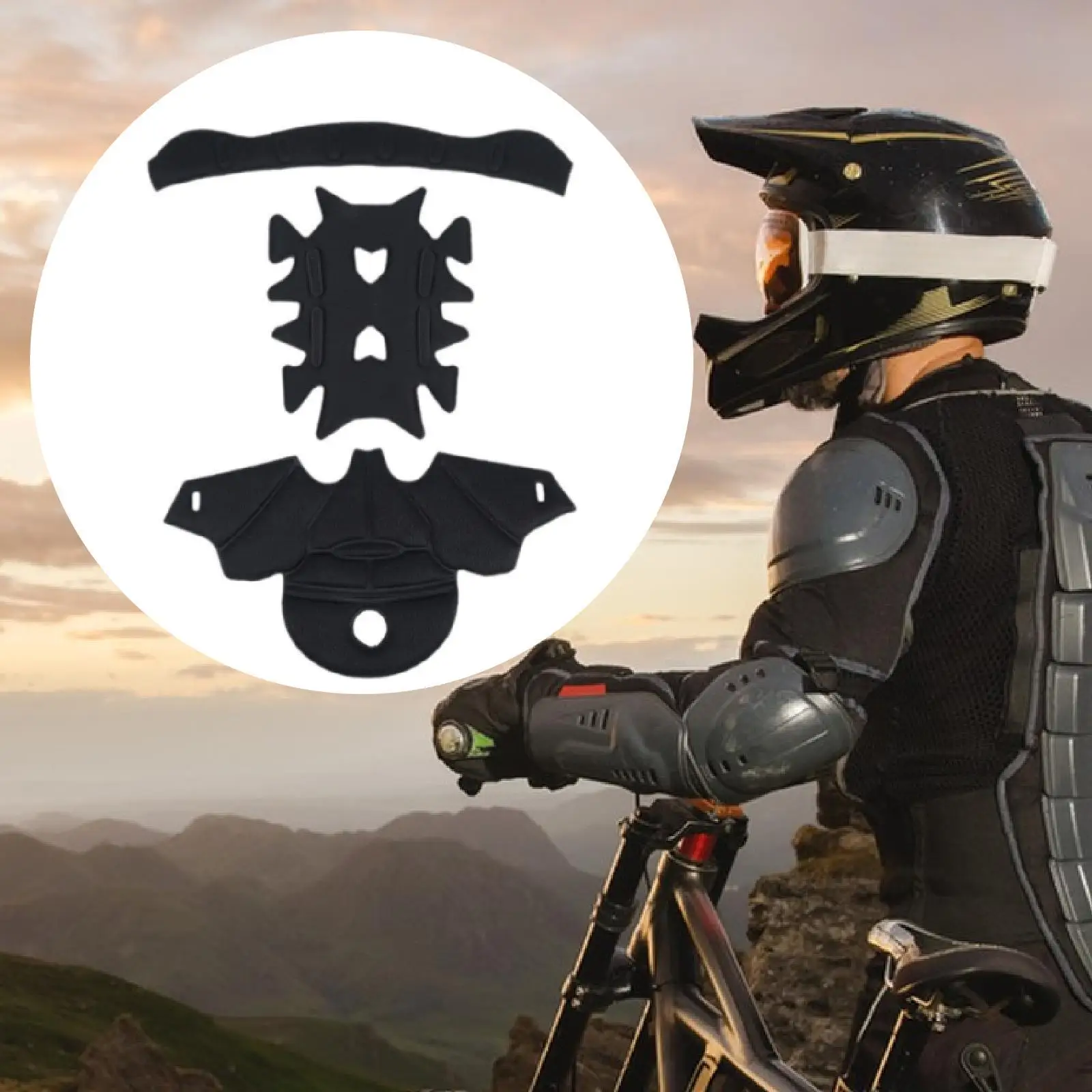 

Helmet Padding Kit Accessories Universal Sponge Pads Helmet Pads for Bicycle Motorcycle Mountain Bikes Skateboard Outdoor Sports