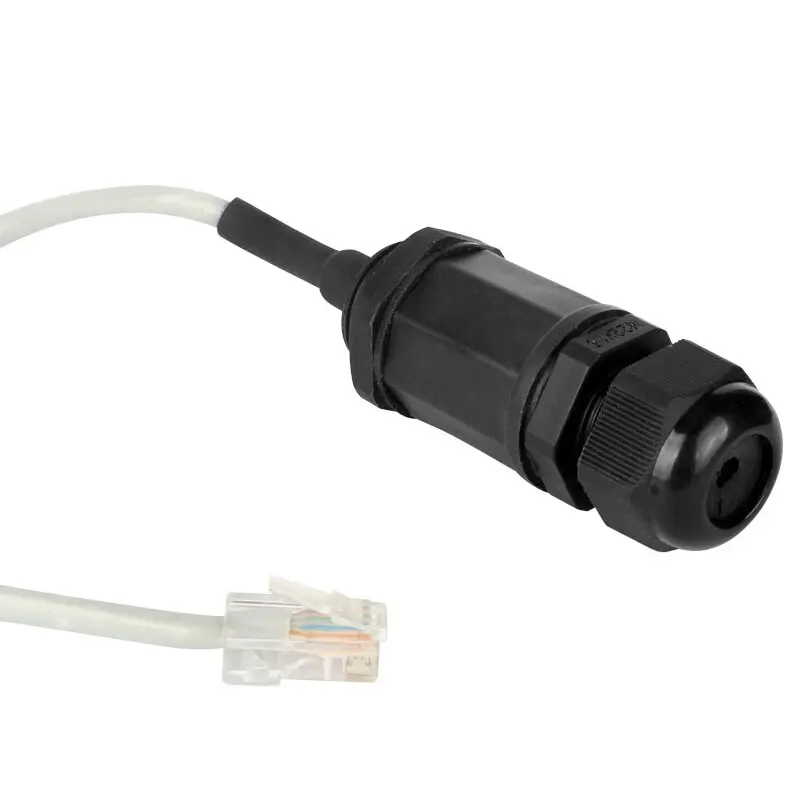 1PCS Network Waterproof Connector RJ45 Cable Connector M20 Flame Retardant LAN Panel Mount Wire Connector