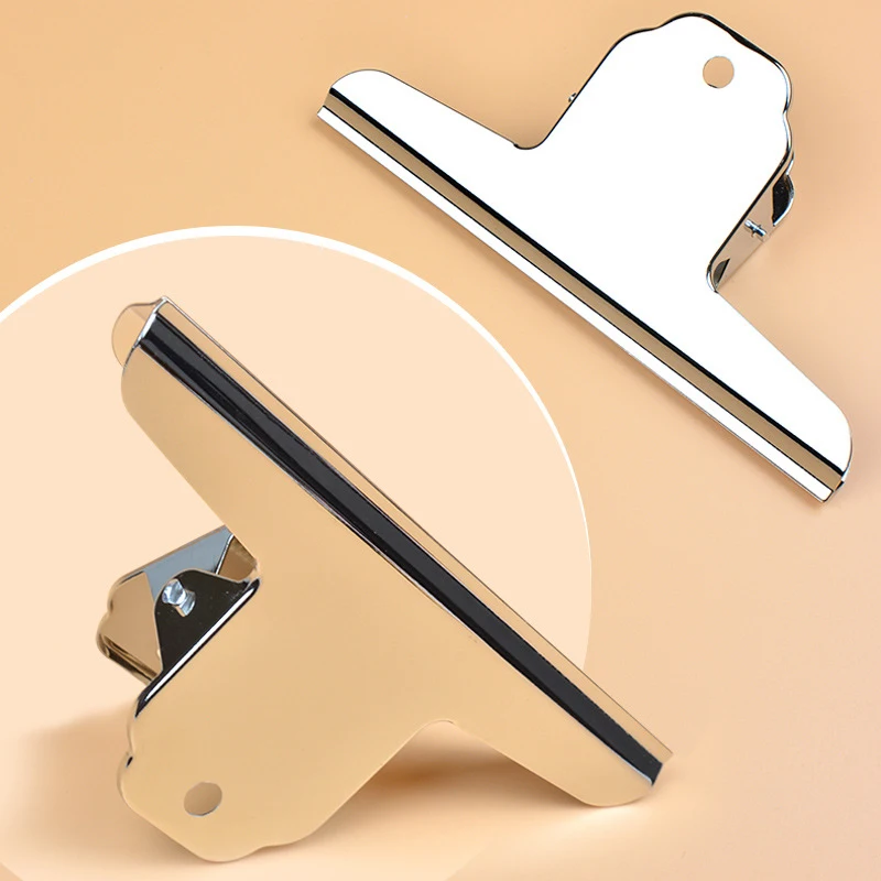 

14.5cm Stainless Steel Paper Clips Large Binder Clips File Holder for Drawing Board, Painting, Pictures, Photos and Home 2PCS