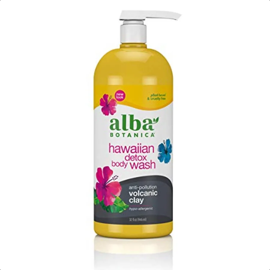 

Alba Botanica Hawaiian Detox Body Wash AntiPollution Volcanic Clay 32 Oz