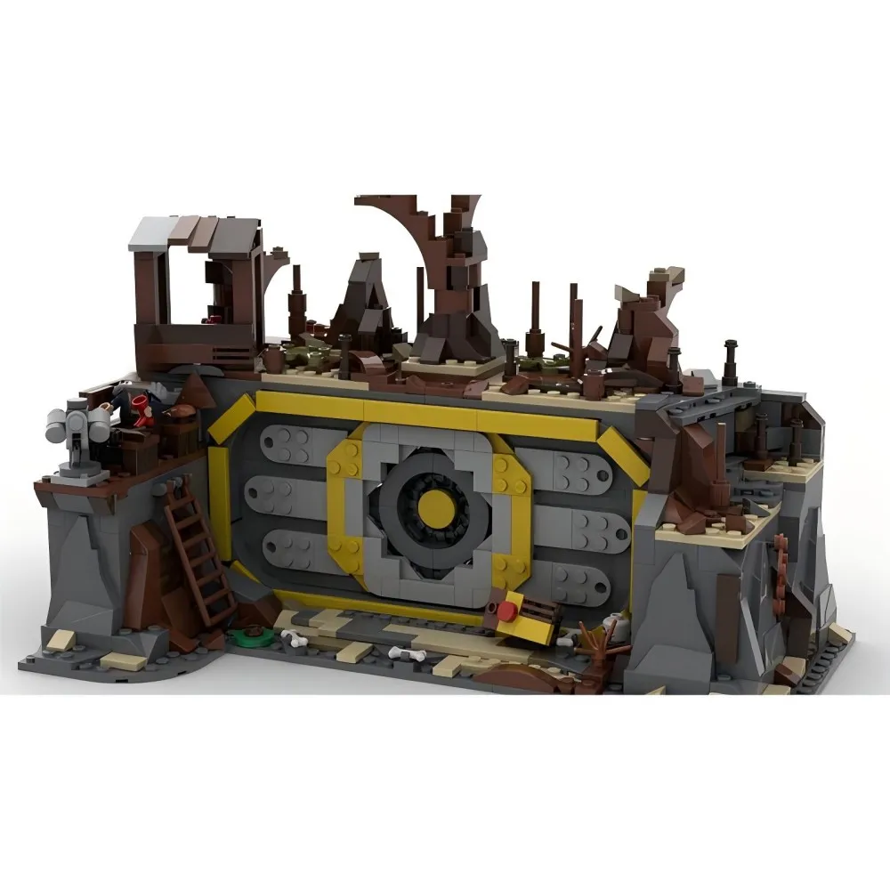 Fallout series game nuclear shelter survival cubes for fans war three-dimensional model MOC nuclear shelter scene gift