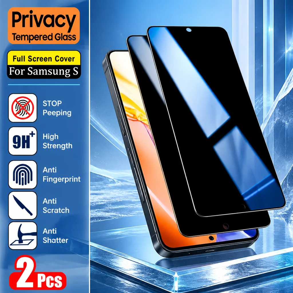 2PCS Tempered Glass Screen Protector For Samsung Galaxy S26 S25 S24 Ultra S23 S22 S21 FE, HD Clear Scratch Resistant