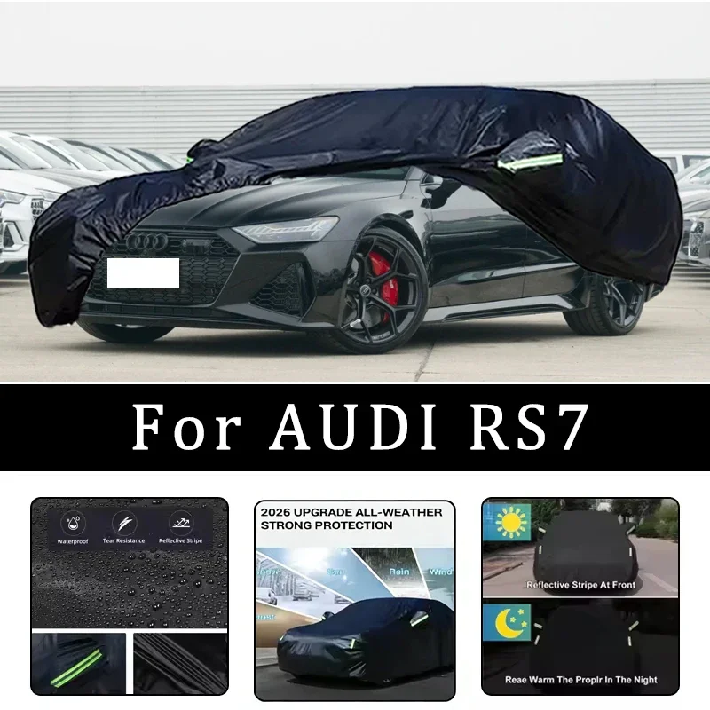 

For AUDI RS7 Car Covers Outdoor Waterproof Dustproof Sun Rain Snow Protection Thick Oxford Cloth Full Car Accessories