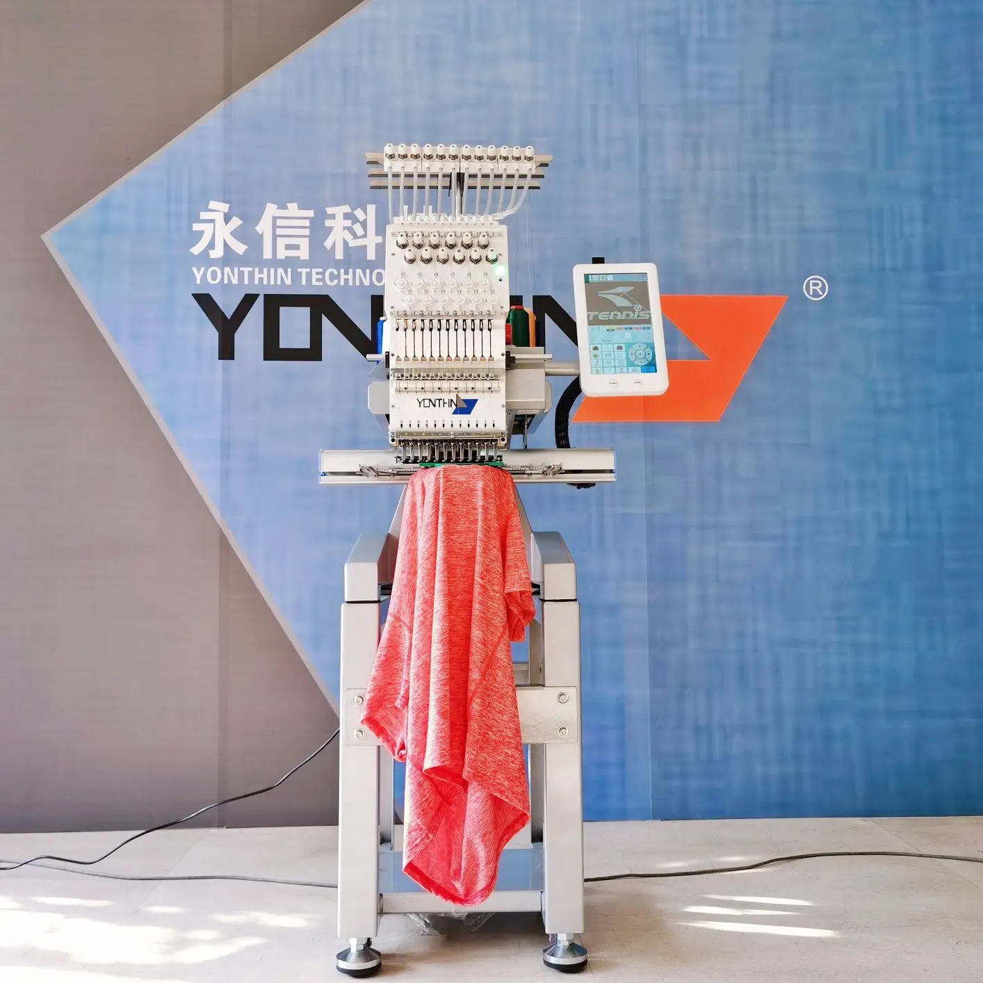 Yonthin 12/15 Needles Single Head Mini Computer Digital Computerized Embroidery Machine Prices Multi Functional