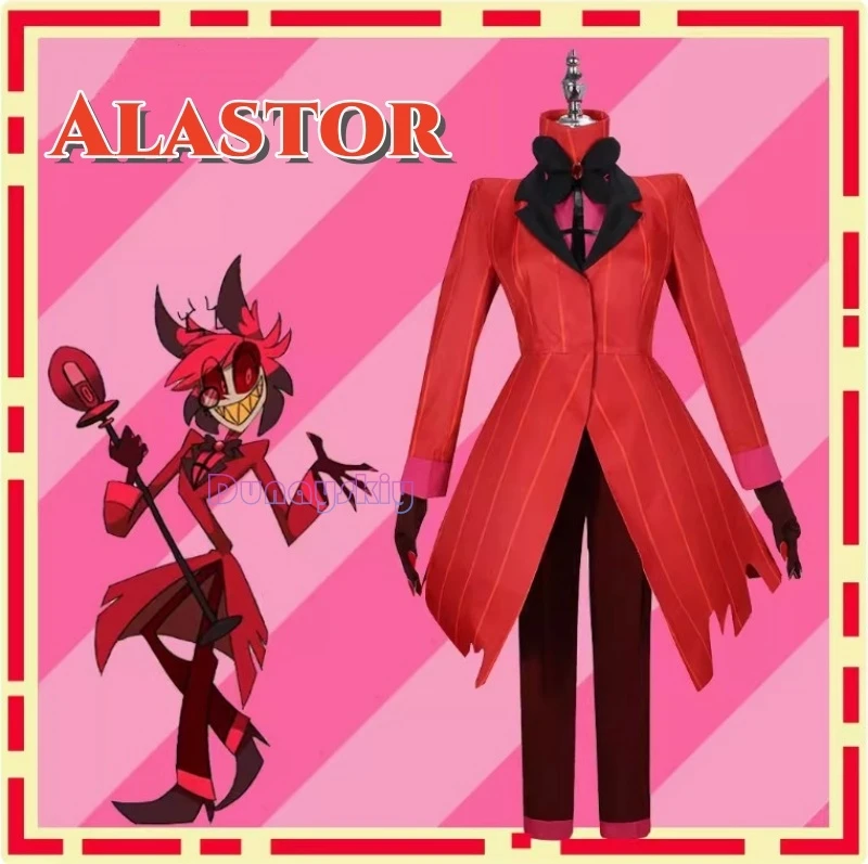 

Alastor Cosplay Costume Uniform Hazbin Cosplay Hotel Unisex Performance Dress Lord High Equipment Halloween Party Alastor