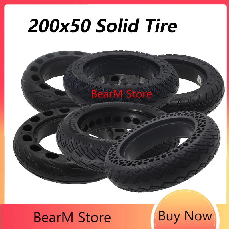 

New 200x50 Honeycomb Hole Solid Tire for Speedway mini 4 Pro 8 Inch Electric Scooter RUIMA PRO Spare Parts