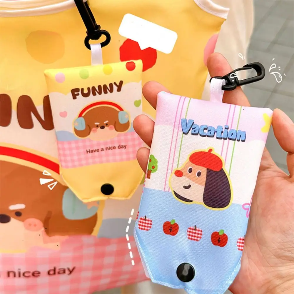 

Сумка для продуктов Kawaii Складная сумка для покупок Нейлоновая водонепроницаемая эко-сумка с героями мультфильмов Многоразовая сумка большой вместимости для покупок