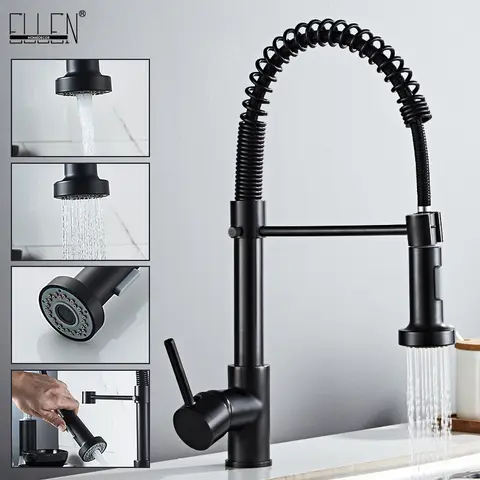 Flexible kitchen faucet with pull-out spray ELLEN HOMEDECOR