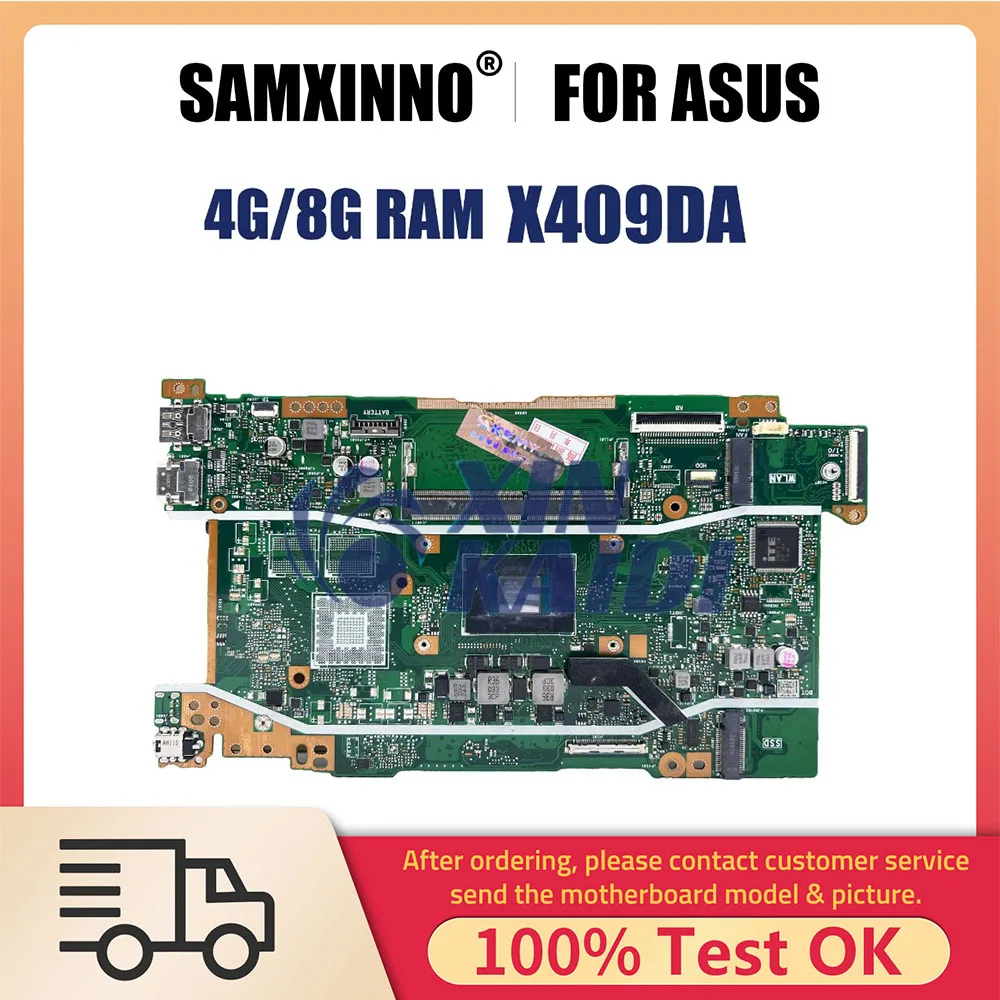 

Материнская плата для ноутбука ASUS X409DA X509DA X509DL D409DA D509DA M409DA X409DL материнская плата для ноутбука с 3050U R3-3 ЦПУ 4G 8G RAM