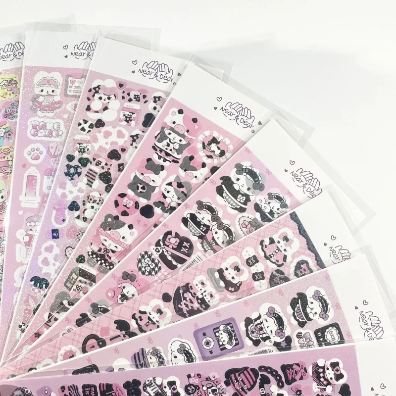 Coreano Laser Kawaii Simpatico Cartone Animato Animale Adesivi Manuale Star Card Photo Planner Notebook Scrapbook Adesivi Decorativi Fai da Te