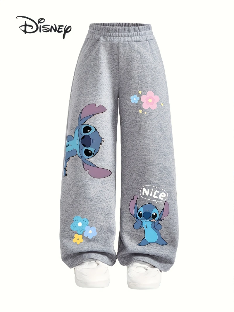 

Young Girl Y2K Straight Leg Loose Knit Pants, Boys and Girls Fashionable Versatile Style, Full Elastic Waist, No Pocket Design