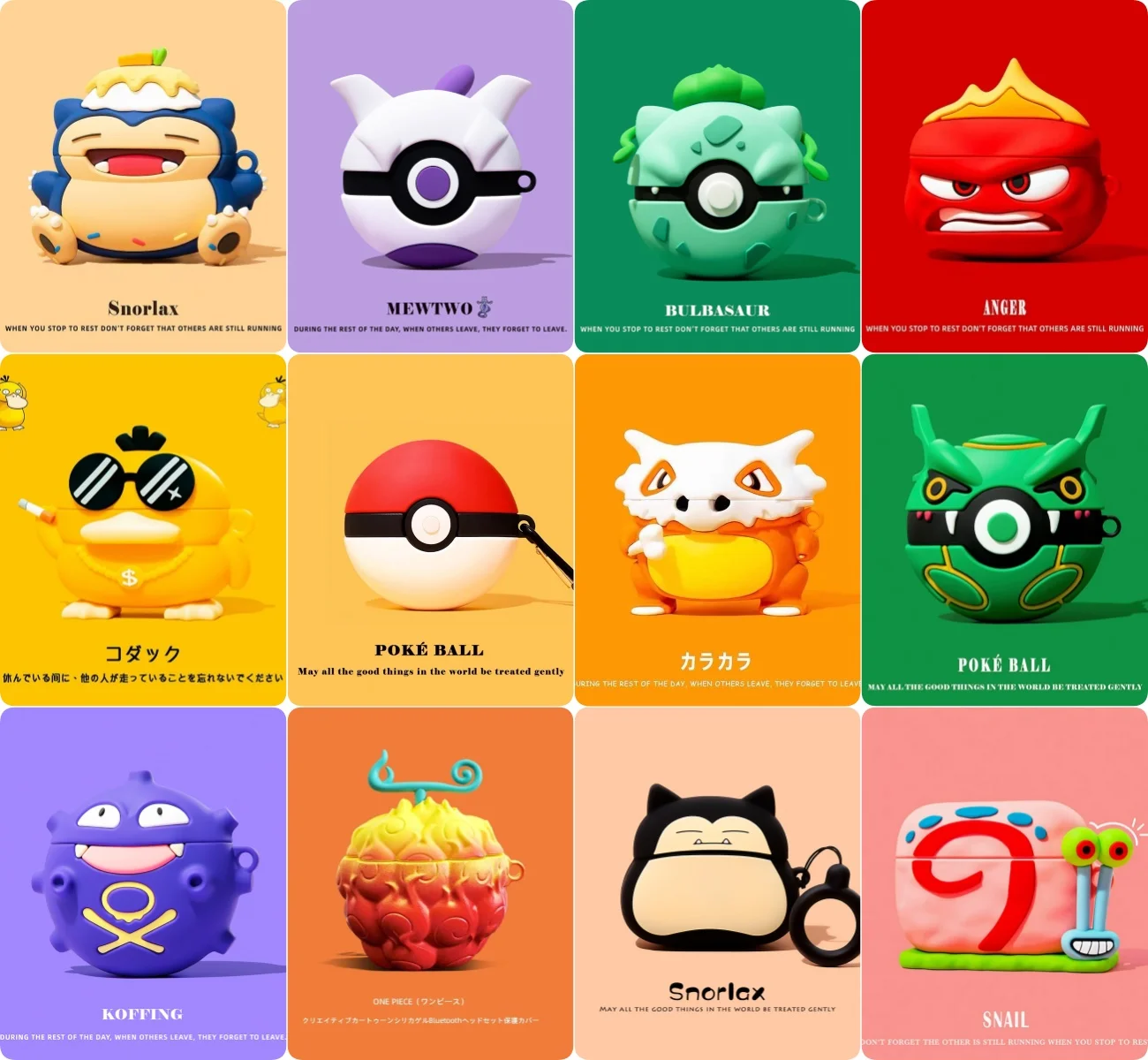 For Samsung Galaxy Buds 3 Case,Pokemon 3D Anime Protective Earphone Silicone Cover For Galaxy Buds 3 Pro Case Cover Funda