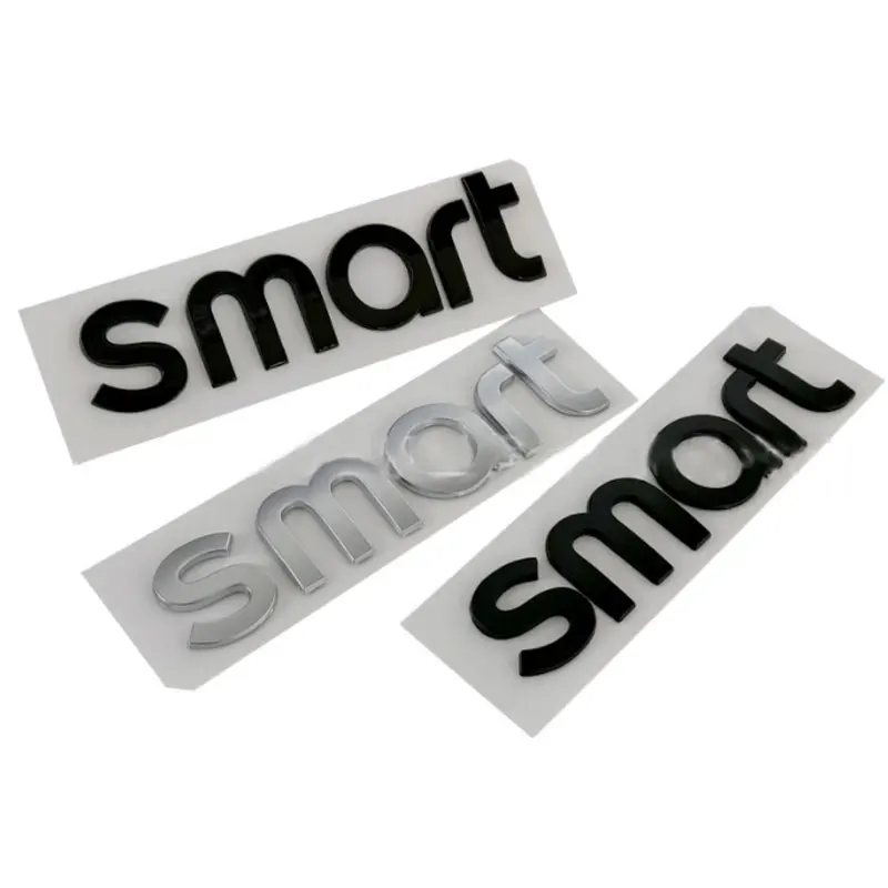 Slimme Letterlogo Autostickers Voor Mercedes-Benz Smart Head Modificatie Accessoires Voor En Achter Staart Cover Decoratieve Stickers