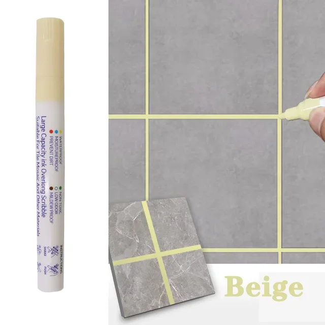 Waterdichte tegelmarkering voegpen muurnaad voor vloer badkamer keuken toilet muurnaad reparatie zwart wit goud zilver beige