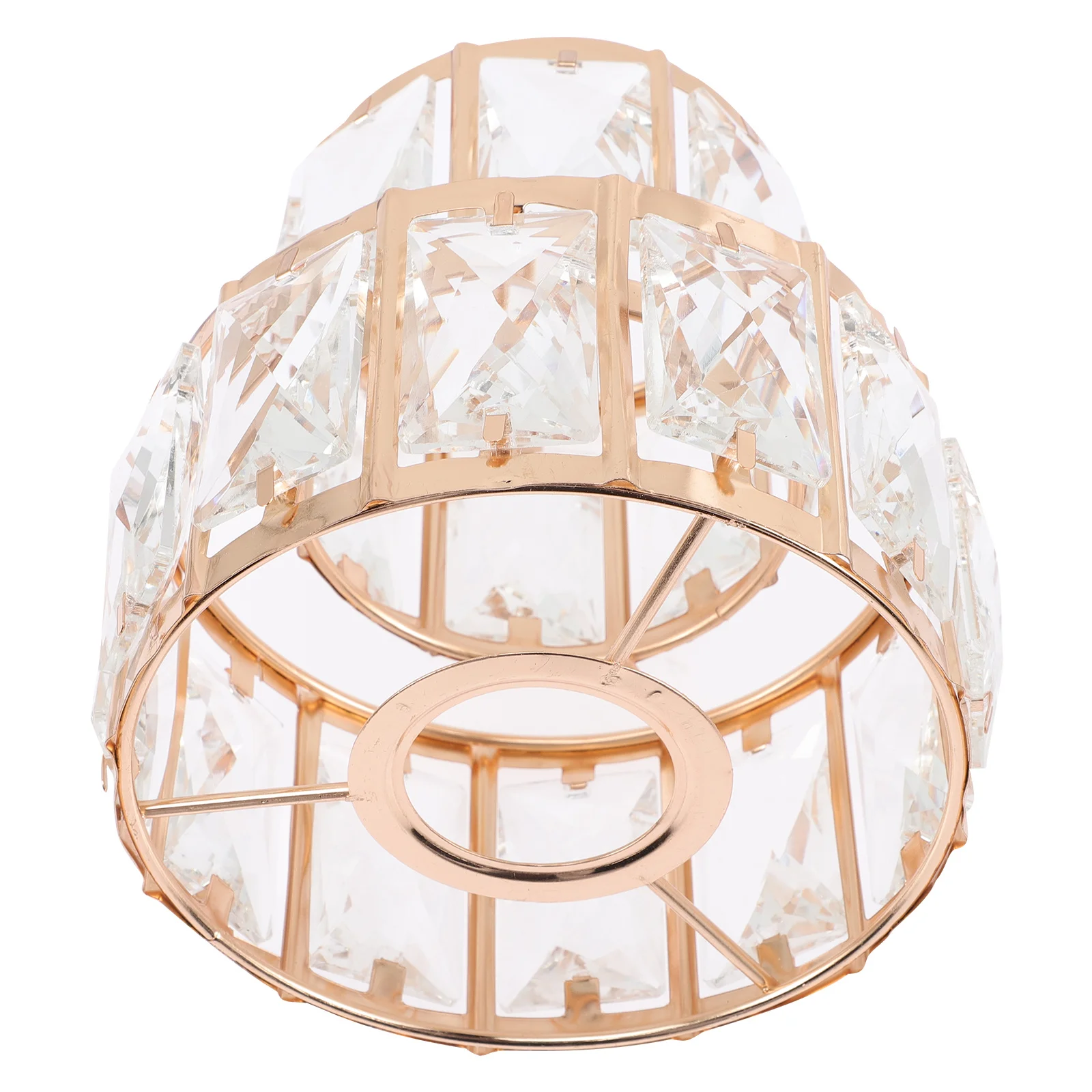

Crystal Lamp Shade Modern Style Decorative Ceiling Light Shade Compatible with LED E27 Bulbs for Chandelier Table Lamp Elegant
