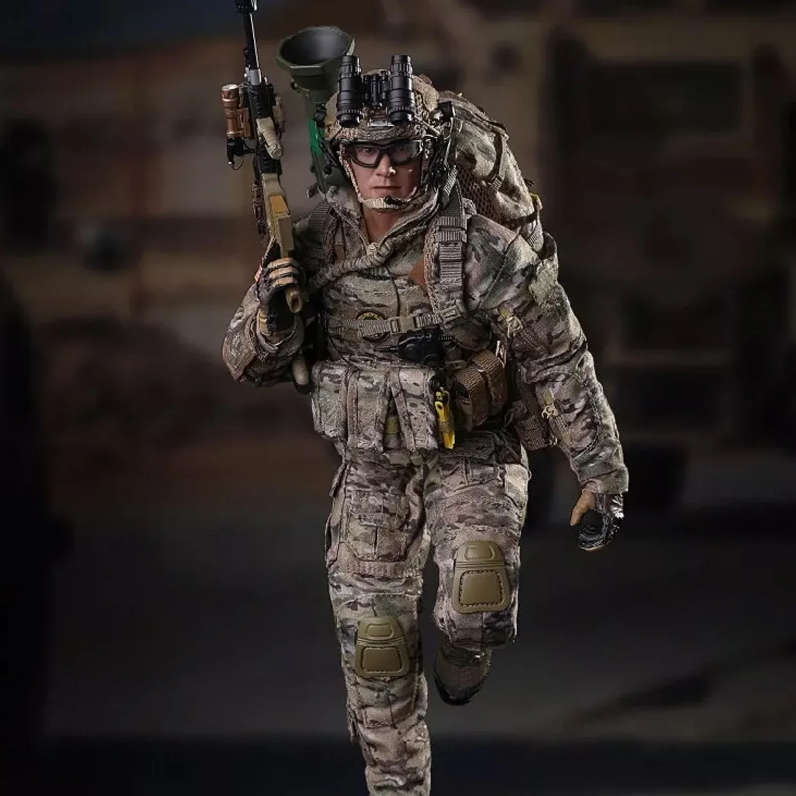 Figura de operador táctico a escala 1/6, modelo de fuerzas especiales del ejército de EE. UU. M028, con equipo de paracaídas táctico y juego de engranajes detallados