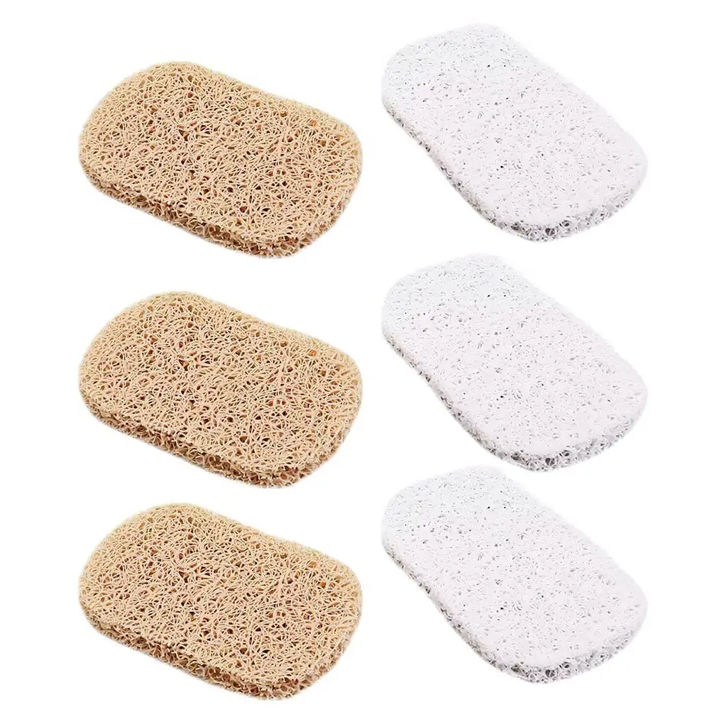 6 Pieces Soap Saver Pads Absorption Dish Protection Mats Household