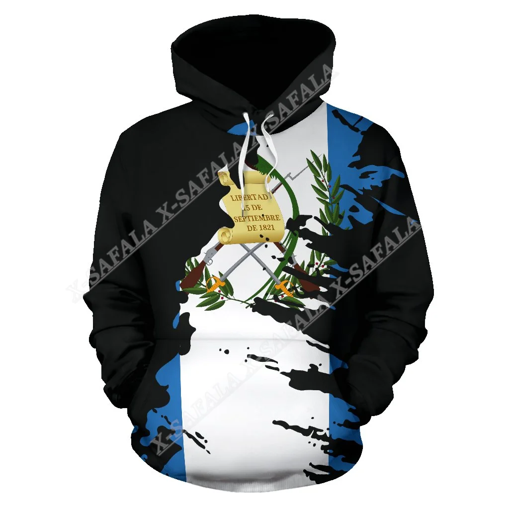 

Guatemala Brush Coat Of Arms 3D Print Zipper Hoodie Men Pullover Sweatshirts Hooded Jersey Tracksuits Outwear Coat Casual