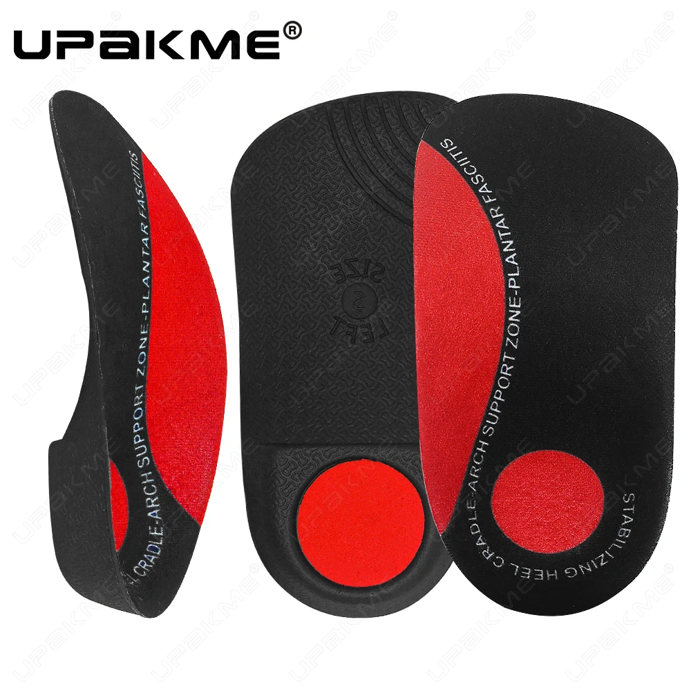 

UPAKME 3/4 Severe Flat Feet Insole Orthotic Arch Support Insert Orthopedic Shoe Soles Heel Pain Plantar Fasciitis Men Woman Pads