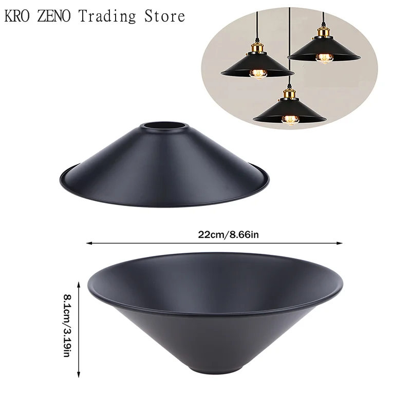 

Black Iron Lampshade American Retro Industrial Style Chandelier Wall Lamp Table Lamp Lampshade For Restaurant Clothing Store✨