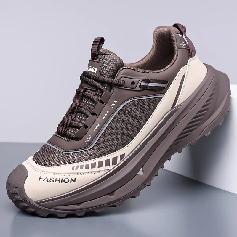 

Bassploa Men Hiking Shoes New Fashion Lightweight Outdoor Sneakers Men Walking Shoes Comfort Non-Slip Wear Resistant Outdoor