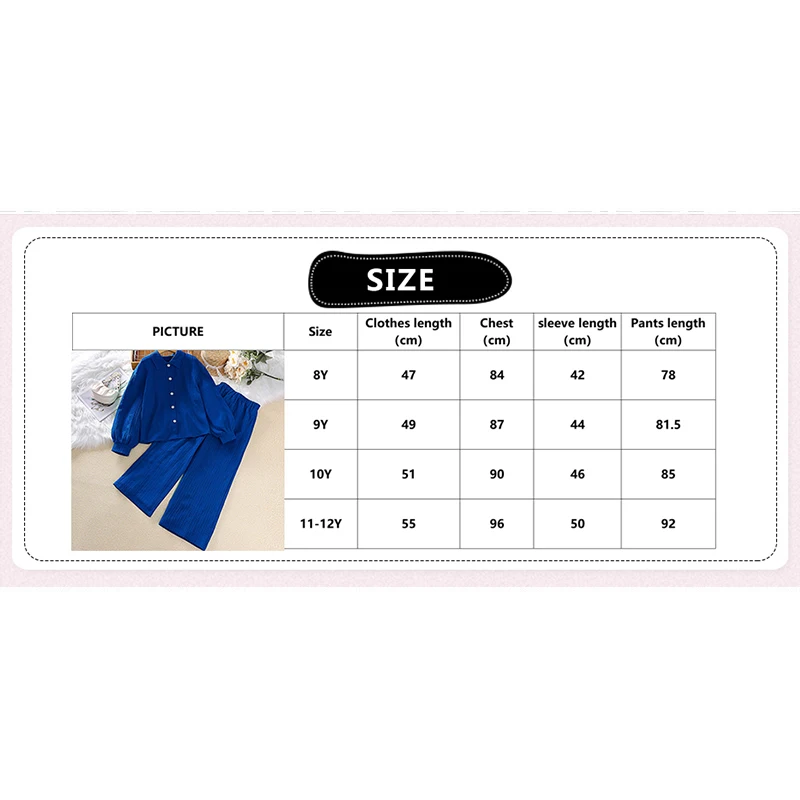 Kids Clothes Children Sets 8-12 Years Long Sleeve Lapel Cardigan Shirt + Long Pants Two-piece Set Multiple Wear