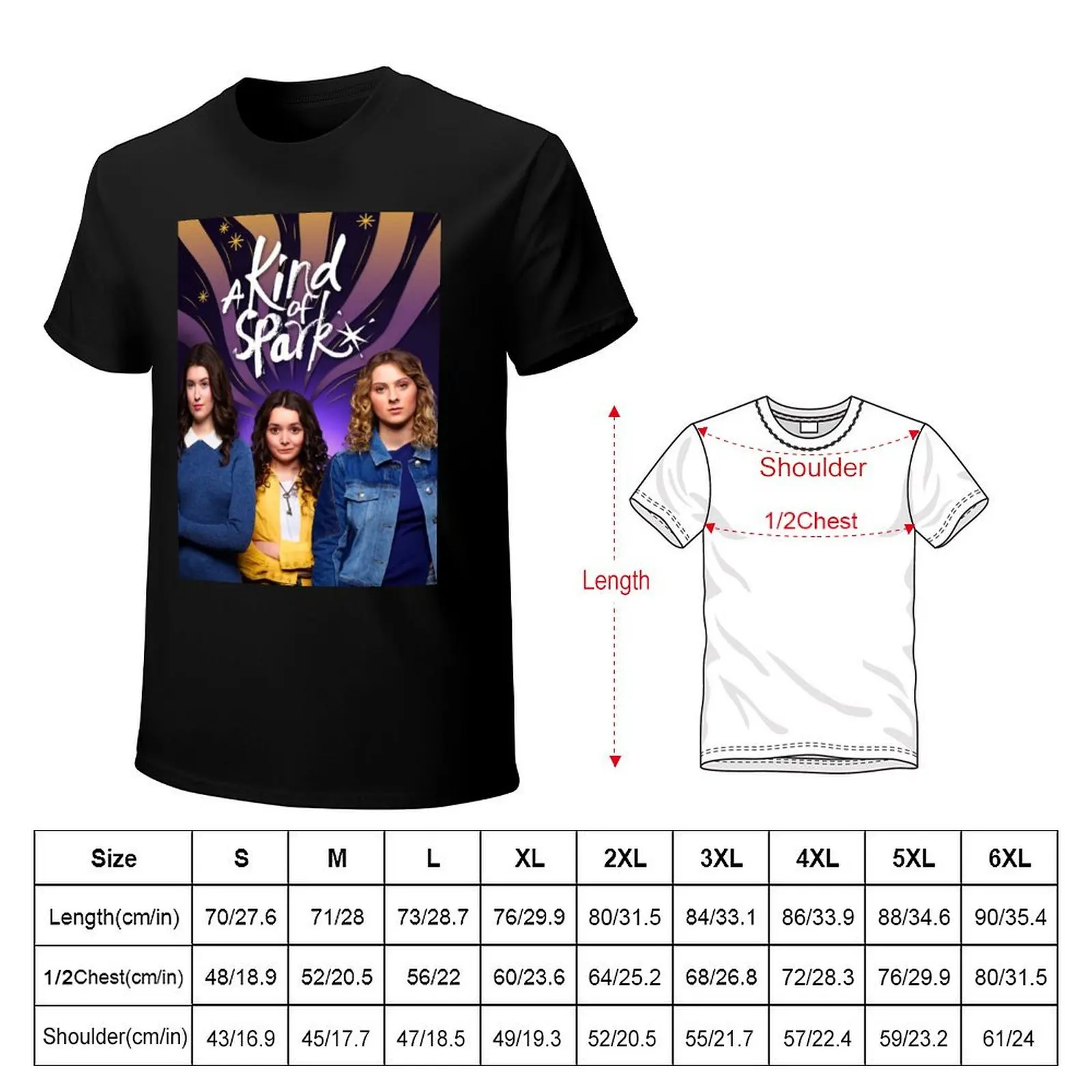 A Kind of Spark: The Darrow Sisters T-Shirt Basic Solid Color Casual Tee Shirt