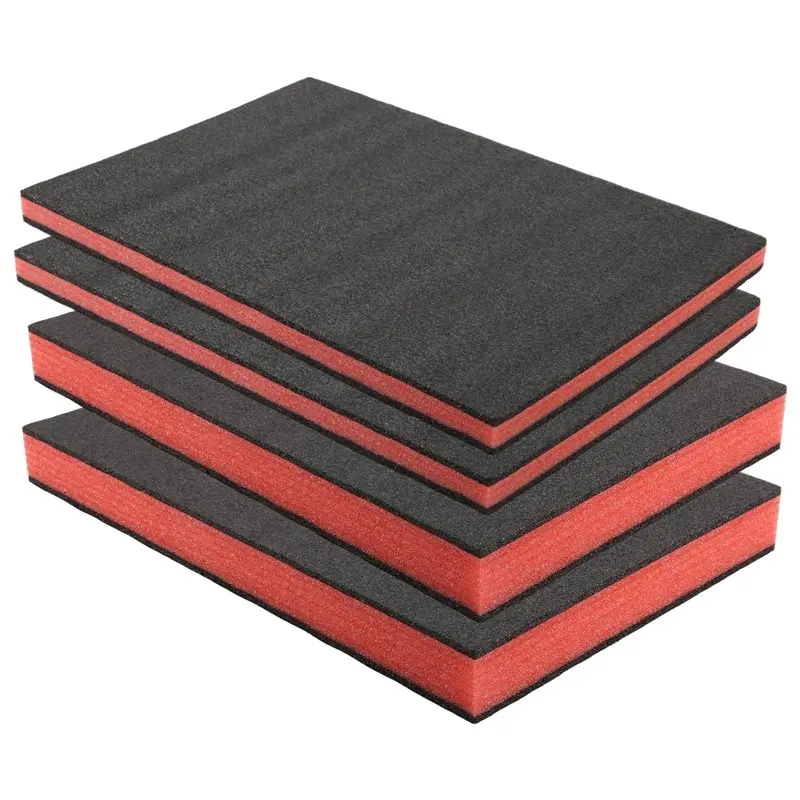 Happy New- Tool Box Foam 4Pcs 18 X12 X2 Inch& 18 X 12 X 1 Inch Shadowfoa M Inserts For Cases Polyethylene Storage Sheets For Too