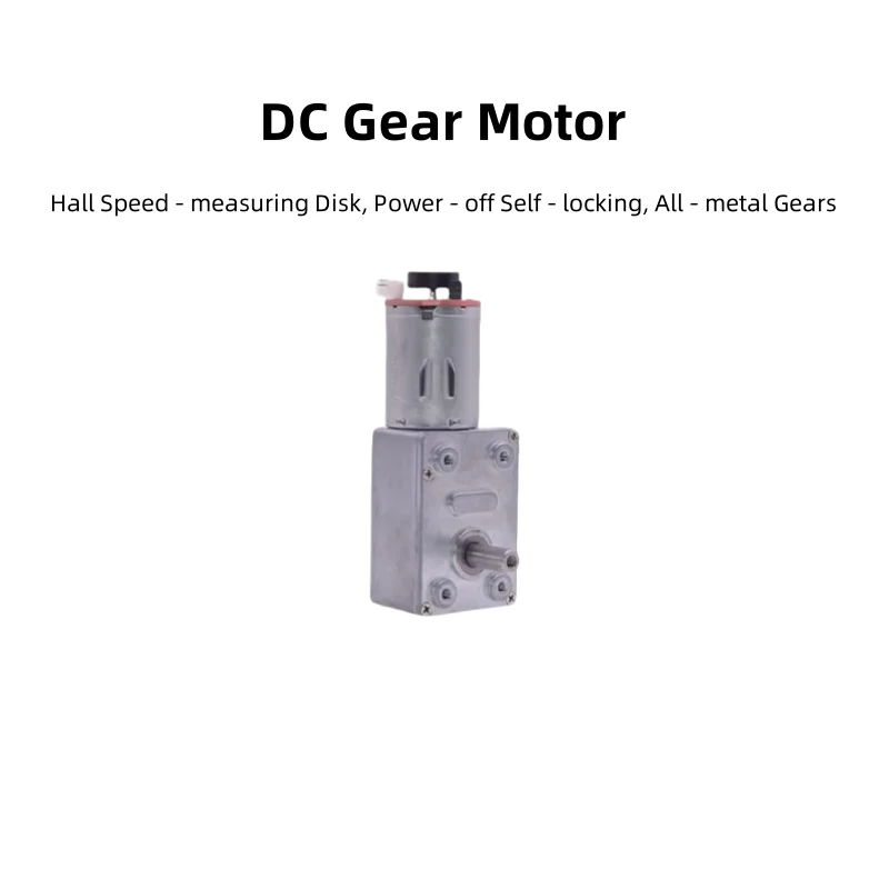 370 DC Gear Motor, Hall Encoder, Self - Locking, 12V/24V, For Smart Cars & Robots