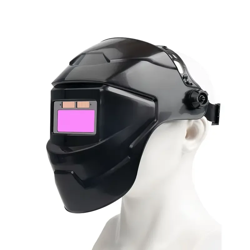 Auto Darkening Welding Helmet Chameleon Large View True Color Solar Powered Protective Mask for Arc MIG TIG Welding Safety