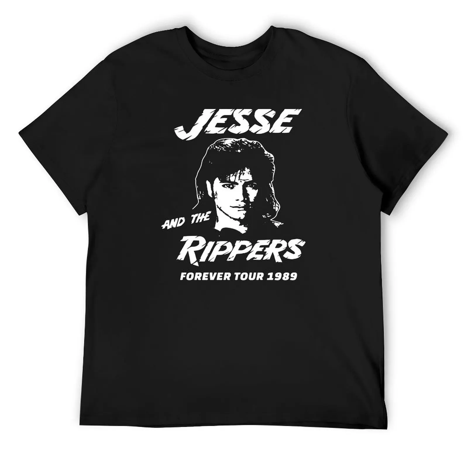 Jesse And The Rippers Funny 90’s T-Shirt animal prinfor boys kawaii clothes vintage designer t shirt men