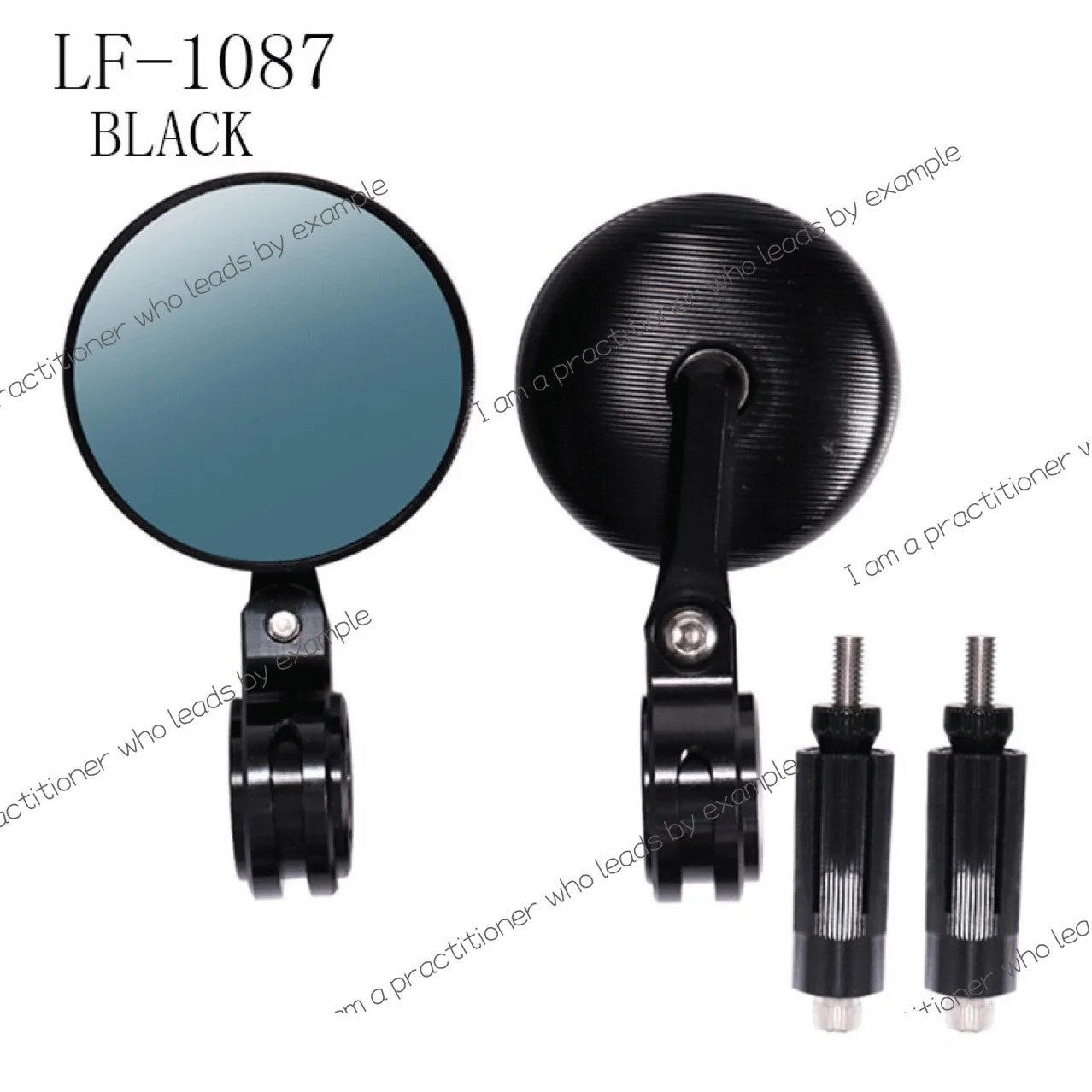 Motorcycle rearview mirror CNC reversing auxiliary mirror universal handle mirror blue glass reflector cross-border hot sale