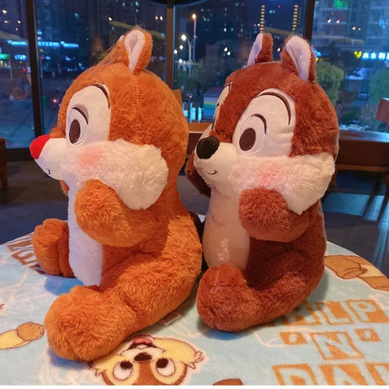 Disney-muñecos de peluche de Chip y Dale de 30cm, peluches de Anime, almohada de abrazo suave para dormir, regalo de cumpleaños y Navidad