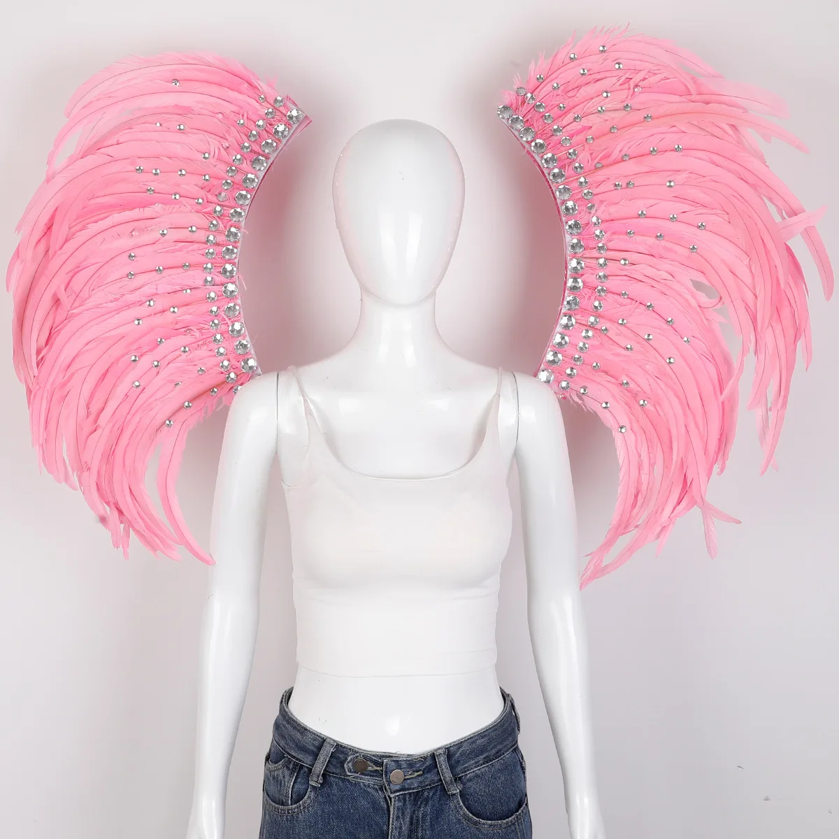 Halloween Carnival Feather Samba Costume Party Bar Performance Role Playing Props Makeup Dance Feather Wings Parade