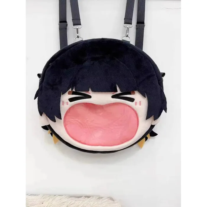 

BLUE LOCK Cosplay Bachira Meguru Transparent Campus Student Zipper Cartoon Backpack Messenger Shoulder Bag