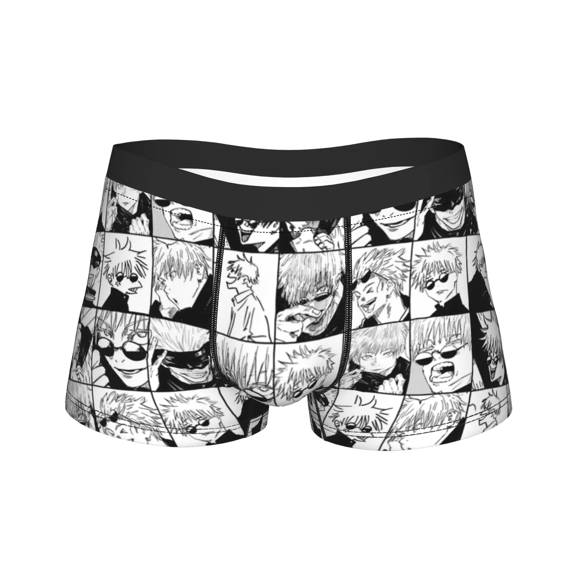 

Man Jujutsus Anime Kaisens Long Underwear Anime Jujutsu Kaisen Sexy Boxer Briefs Shorts Panties Male Polyester Underpants M-XXL