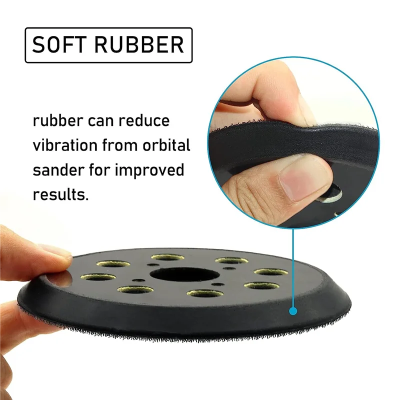 New 5 Inch Sander Replacement Pad, for Ryobi RS290 RS280 P411 Milwaukee 6021-21 6034-21 Craftsman 315 Model