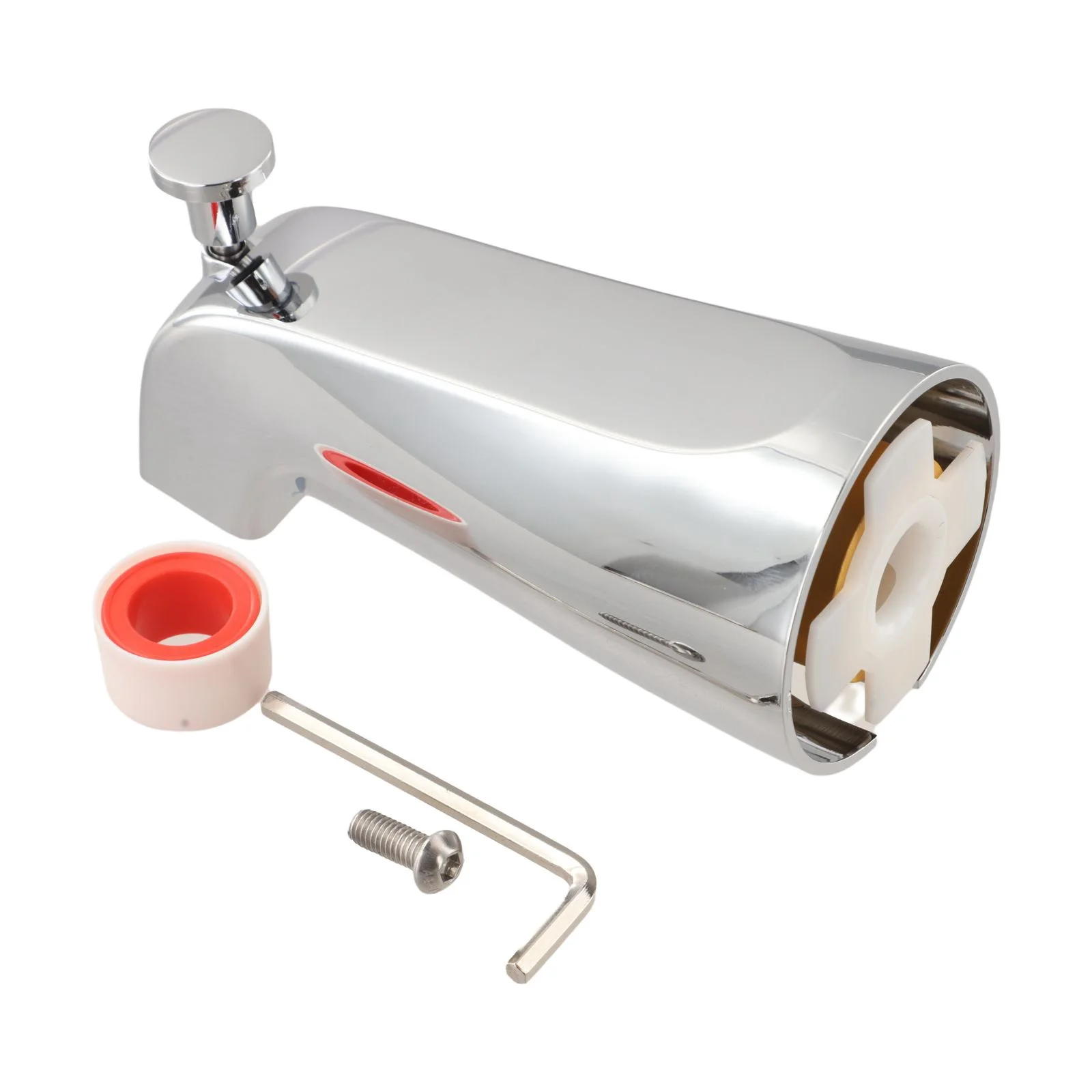 Bathtub Diverter Metal Tub Spout Chrome Diverter Tub Spout Easy Installation Effortless Cleaning Integrated Diverter Function