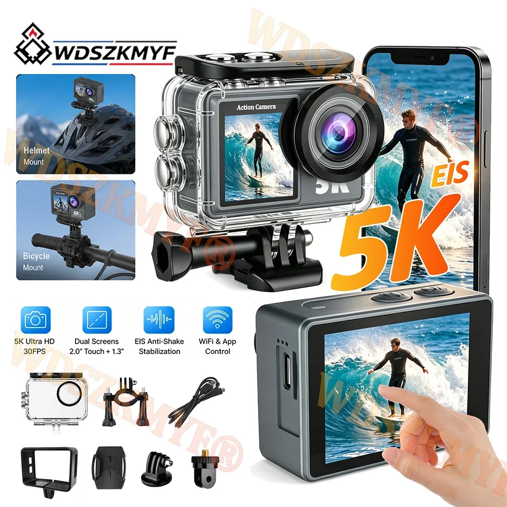 5k-4k-30pfs-sport-camera-eis-touch-dual-screen-action-cam-waterproof-camcorder-with-helmet-bike-mount-for-pov-cycling-travel